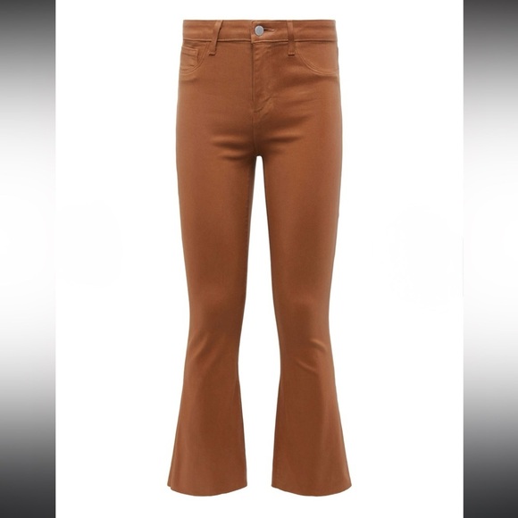L’Agence Kendra High-Rise Coated Crop Flare Jean Size 27-
26” Inseam - Picture 5 of 10